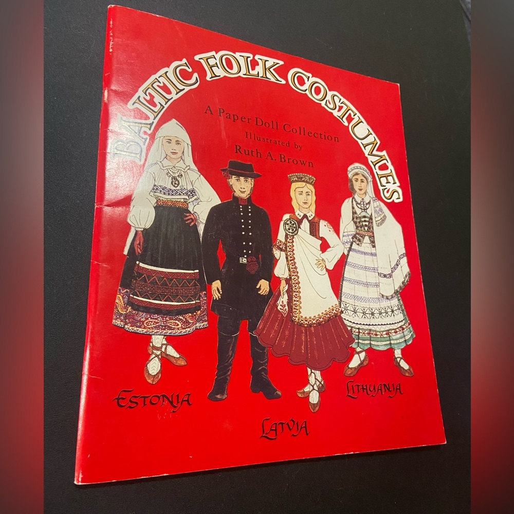 Baltic Folk Costumes Paper Dolls Book